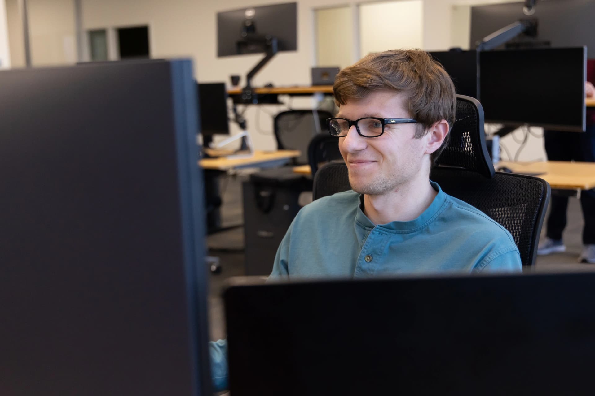 Developer working at Fixation office